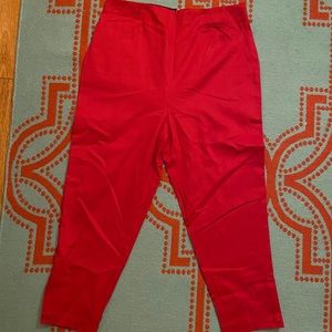 Freddie’s of Pinewood Red Cigarette pants, UK16